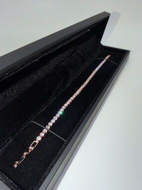 Rose Gold Tennis Bracelet - 3mm